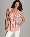 image and picture of Style&co. Printed Matte Jersey Scoopneck Top