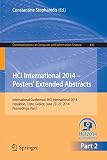HCI International 2014 - posters' extended abstracts : international conference, HCI International 2014, Heraklion, Crete, Greece, June 22-27, 2014 : proceedings