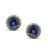 14K Exquisite Tanzanite and Diamond Earring (NEW ARRIVAL)