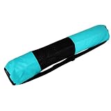 YogaDirect Nylon Yoga Mat Bag, Aqua Green