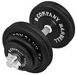 Guss Kurzhantel-Set 30Kg (1 x Kurzhantelstange 40cm, 2x1,25, 2x2,5 und 4x5Kg Hantelscheiben) Hantelset Hanteln Gewichte