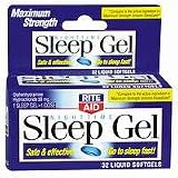 Rite Aid Maximum Strength Night Time Sleep Gel 32 liquid softgels