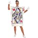 Search: Adult Queen of Hearts Playing Card Costume, Ladies Standard (Up to Dress size 12)
