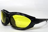 Extreme Motorcycle PC2073ND Night Driver Glasses with Removable Sponge Foam
