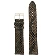Watch Band Leather Strap Quick Change Snake Print 16 millimeter Brown Black Tech Swiss Watch Band Leather Strap Quick Change Snake Print 16 millimeter Brown Black Tech Swiss
