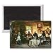Council of War in Fili in 1812, 1882 (oil on.. - 3x2 inch Fridge Magnet - large magnetic button - Magnet