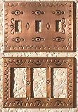 Mexican Tin Triple Switchplates - Copper
