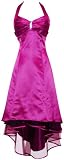41jThBhP%2B2L. SL160  Satin Halter Dress Tulle Mini Train Prom Bridesmaid Holiday Formal Gown   3X