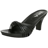 MIA Womens Elly Slide Sandal,Black,8 M