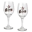 Houston Astros MLB 2pc Wine Glass Set - Primary Logo by Great American Products
