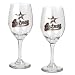 Houston Astros MLB 2pc Wine Glass Set - Primary Logo by Great American Products