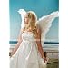 FashionWings (tm) White Feather Angel Costume Wings & Halo Butterfly Fairy Photo Props Cosplay.