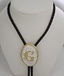 Silver/Gold Plated Monogram Letter "G" BoloTie