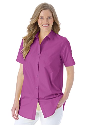 Women's Plus Size Perfect Cotton Big Shirt In Tunic Length With A Relaxed Fit,