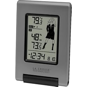 La Crosse Technology WS-9740U-IT-NL Wireless Temperature Station with Remote Sensor and Dress-for-Weather Icons