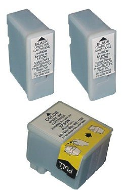 Take4Less 3-pack S020093 S020089 (2B+1C) Compatible Ink Cartridges for Epson Stylus 400 600