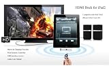 Bynovel 6 in 1 Dock Station Hdmi Adatper Av Adatper Charging Station for Ipad/ipad2/iphone 4/ipod Touch 4g with Remote Control & USB Interface for Digital Camera Connection