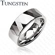 Tungsten Carbide Ring With Multi-Facelet Prism Design