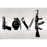(24x36) Steez (Love, Weapons) Art Poster Print