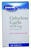 Invacare Odorless Garlic 1250 mg Tablets Case of 24