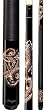 Biker Kandy Series Black Snake Transfers 58" Two-Piece Pool Cue (18-21 oz) - Billiards Equipment