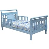 Dream On Me Toddler Sleigh Bed - Blue