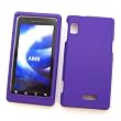 Motorola DROID 2 A955 (Verizon) Rubberized Snap On Protector Hard Case, Purple