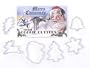 R & M Merry Christmas 6 Piece Cookie Cutter Set with Gift Box