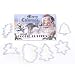 R & M Merry Christmas 6 Piece Cookie Cutter Set with Gift Box