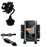 Toshiba G500 Auto Cup Holder with Car Charger - Uses Gomadic TipExchange