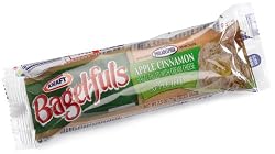 Kraft Bagel-fuls, Apple Cinnamon Bagel Filled with Cream Cheese and Apple Jelly, 2.5-Ounce, 76-Count Bagels
