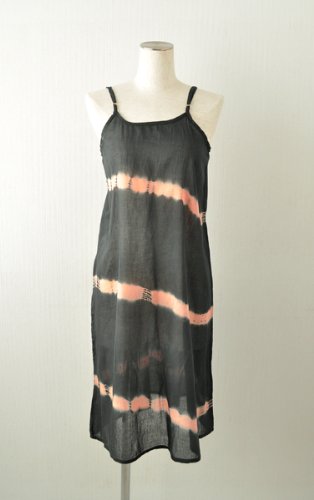 インド綿 コットンタイダイキャミワンピ E ロング丈(100cmサイズ)