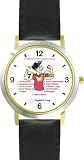 All of THE 7 HABITS #3 - White Youth (Spanish Text) - DELUXE TWO-TONE WATCH from THE 7 HABITS - WATCH COLLECTION BY WATCHBUDDY&reg; - Arabic Numbers - Black Leather Strap-Size-Children's Size-Small ( Boy's Size & Girl's Size )