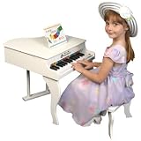 Schoenhut Fancy Baby Grand Piano- White