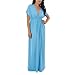 Mossimo® Black Women's Kimono Sleeve Maxi Dress - Turquoise