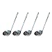 SET OF FOUR (4) - 7 1/2 Inches Indiviual Stainless Steel Serving Soup Sauce Ladle Ladles