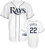 Ben Zobrist Youth Jersey: 2010 Majestic Home White Replica #18 Tampa Bay Rays Jersey