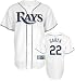 Grant Balfour Youth Jersey: 2009 Majestic Home White Replica #50 Tampa Bay Rays Jerse...