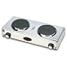 Capitol Cast Iron Range Double Burner Hot Plate, 13.5" x 9" x 3"
