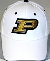 Purdue Boilermakers White One-Fit Hat