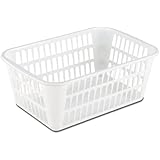 Sterilite 16098024 Large Storage Basket, White, 24-Pack