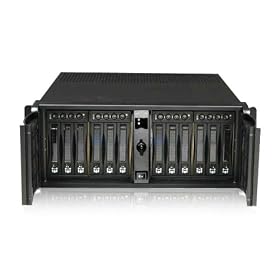 iStarUSA dAge412U20 4U 12-bay Hot-Swap SATA JBOD and RAID Rackmount Chassis with 400W Power Supply Supports RAID 0, 1, 5, 6, 10 ,50 design for data backup, video stream, Apple Final Cut Pro, Adobe Premiere, AVID mojo, AJA ioHD, ProRes 422, RED Camera, file server, accounting backup, hd video editing