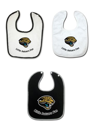 Jacksonville Jaguars 3 Pack Snap Bib Set