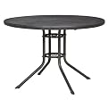 Gabbana Mesh Metal Round Table Dark Metal – 42"
