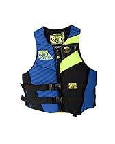Body Glove Men's Phantom U.S. Coast Guard Approved Neoprene PFD Life Vest, Royal/Lemon, Small
