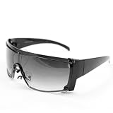 HOTLOVE Premium Sunglasses UV400 Lens Technology - Celebrity Sunglasses F1535 Black Glassy Frame GaGa Fashion Sunglasses, Light Weighted - Perfectly Match Everyday Apparel for Women & Men