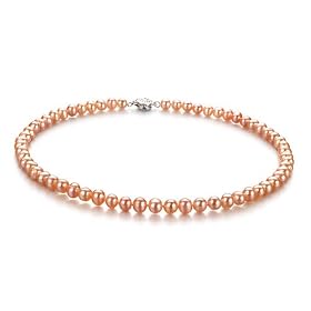 PearlsOnly Bliss Pink 6-7mm A Freshwater Pearl Necklace 16 inch