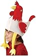 Deluxe Stuffed Plush Chicken Rooster Hat Costume Party Cap