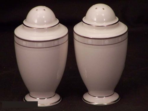 Noritake Aria Platinum Salt Pepper Shakers