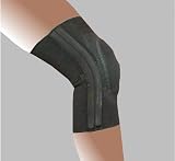 Alpha Medical Dual Stay Visco-Elastic Compression Support Knee Brace Black XX-Large